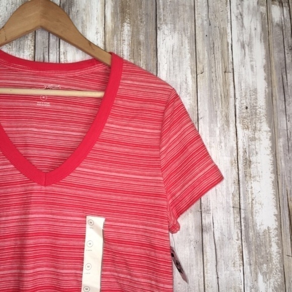 Universal Thread Red Striped Tee - Picture 2 of 3